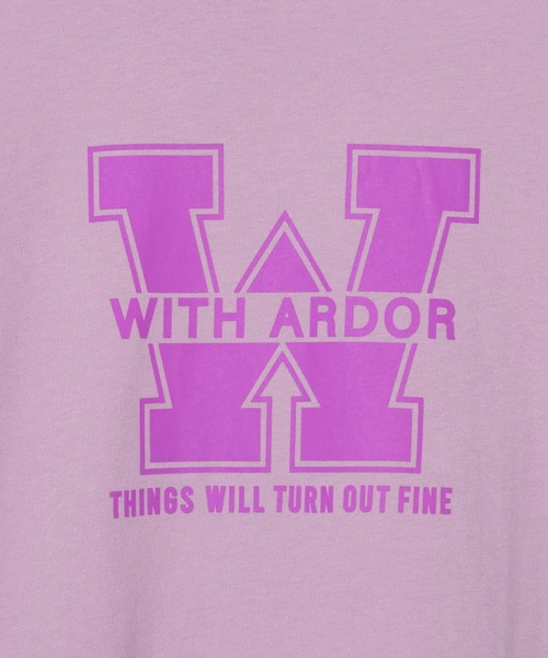 WEGO(ウィゴー)の「WEGO/カレッジロゴプリントTシャツ(Tシャツ/カットソー・レディース・ホワイト/ホワイト系その他/杢グレー/ライトパープル/オートミール/ブルー・SMALL/MEDIUM/LARGE/X-LARGE)」の22枚目の写真