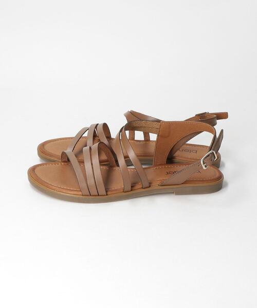 THE STATION STORE(ザ ステーション ストア)の「<Blender> L 3ストラップ サンダル(サンダル・レディース・ブラウン/オフホワイト・38/36/37)」の7枚目の写真