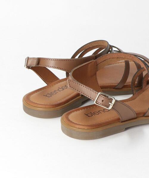 THE STATION STORE(ザ ステーション ストア)の「<Blender> L 3ストラップ サンダル(サンダル・レディース・ブラウン/オフホワイト・38/36/37)」の3枚目の写真