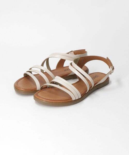 THE STATION STORE(ザ ステーション ストア)の「<Blender> L 3ストラップ サンダル(サンダル・レディース・ブラウン/オフホワイト・38/36/37)」の8枚目の写真