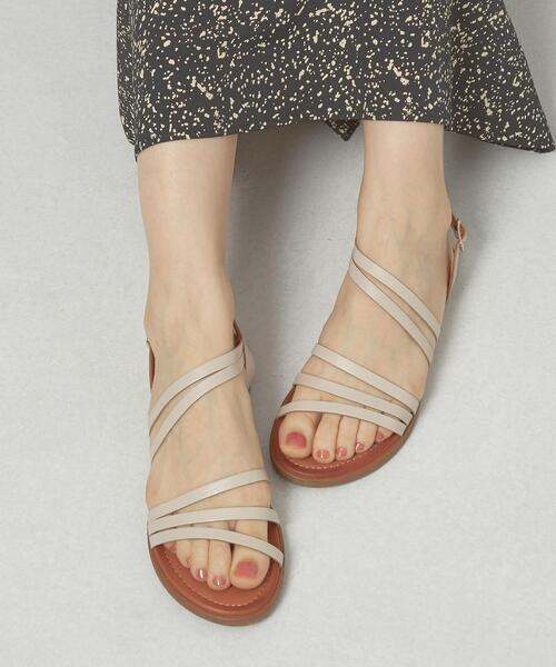 THE STATION STORE(ザ ステーション ストア)の「<Blender> L 3ストラップ サンダル(サンダル・レディース・ブラウン/オフホワイト・38/36/37)」の9枚目の写真