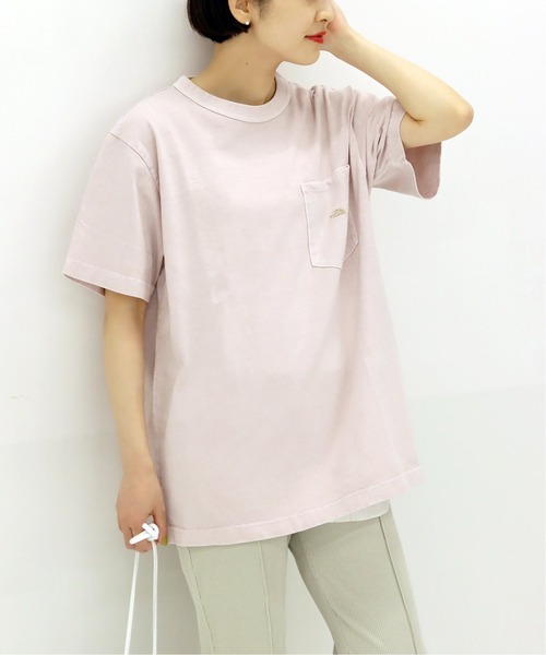 THE NORTH FACE PURPLE LABEL（ザ ノースフェイス パープルレーベル）の「【THE NORTH FACE PPL】TNF PPL 7OZ PIGMENT DIE H/S ポケットTシャツ◆（Tシャツ/カットソー・レディース・ブラック/ベージュ系その他/サファリグリーン/ピンク・MEDIUM）」の4枚目の写真