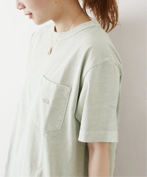 THE NORTH FACE PURPLE LABEL（ザ ノースフェイス パープルレーベル）の「【THE NORTH FACE PPL】TNF PPL 7OZ PIGMENT DIE H/S ポケットTシャツ◆（Tシャツ/カットソー・レディース・ブラック/ベージュ系その他/サファリグリーン/ピンク・MEDIUM）」の3枚目の写真