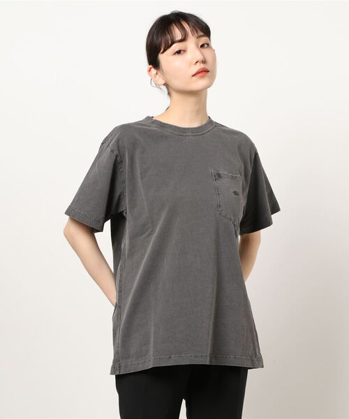 THE NORTH FACE PURPLE LABEL（ザ ノースフェイス パープルレーベル）の「【THE NORTH FACE PPL】TNF PPL 7OZ PIGMENT DIE H/S ポケットTシャツ◆（Tシャツ/カットソー・レディース・ブラック/ベージュ系その他/サファリグリーン/ピンク・MEDIUM）」の13枚目の写真