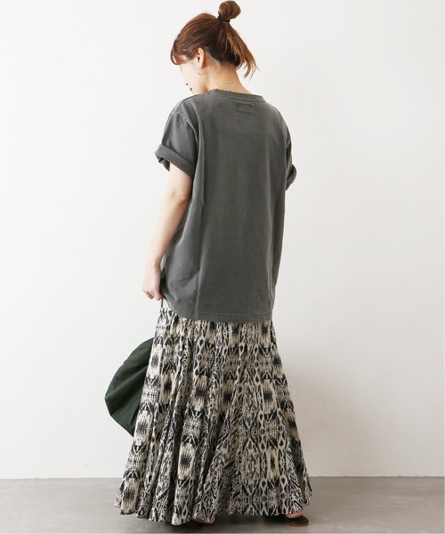 THE NORTH FACE PURPLE LABEL（ザ ノースフェイス パープルレーベル）の「【THE NORTH FACE PPL】TNF PPL 7OZ PIGMENT DIE H/S ポケットTシャツ◆（Tシャツ/カットソー・レディース・ブラック/ベージュ系その他/サファリグリーン/ピンク・MEDIUM）」の14枚目の写真