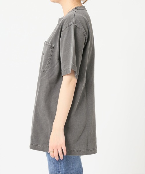 THE NORTH FACE PURPLE LABEL（ザ ノースフェイス パープルレーベル）の「【THE NORTH FACE PPL】TNF PPL 7OZ PIGMENT DIE H/S ポケットTシャツ◆（Tシャツ/カットソー・レディース・ブラック/ベージュ系その他/サファリグリーン/ピンク・MEDIUM）」の21枚目の写真