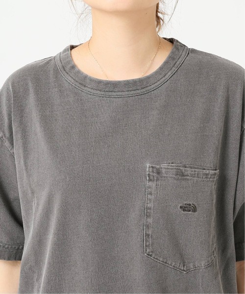 THE NORTH FACE PURPLE LABEL（ザ ノースフェイス パープルレーベル）の「【THE NORTH FACE PPL】TNF PPL 7OZ PIGMENT DIE H/S ポケットTシャツ◆（Tシャツ/カットソー・レディース・ブラック/ベージュ系その他/サファリグリーン/ピンク・MEDIUM）」の17枚目の写真