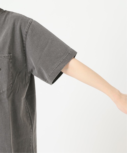 THE NORTH FACE PURPLE LABEL（ザ ノースフェイス パープルレーベル）の「【THE NORTH FACE PPL】TNF PPL 7OZ PIGMENT DIE H/S ポケットTシャツ◆（Tシャツ/カットソー・レディース・ブラック/ベージュ系その他/サファリグリーン/ピンク・MEDIUM）」の11枚目の写真