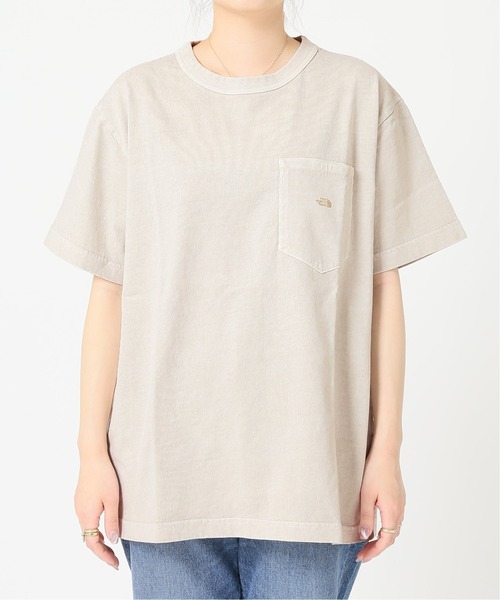 THE NORTH FACE PURPLE LABEL（ザ ノースフェイス パープルレーベル）の「【THE NORTH FACE PPL】TNF PPL 7OZ PIGMENT DIE H/S ポケットTシャツ◆（Tシャツ/カットソー・レディース・ブラック/ベージュ系その他/サファリグリーン/ピンク・MEDIUM）」の18枚目の写真
