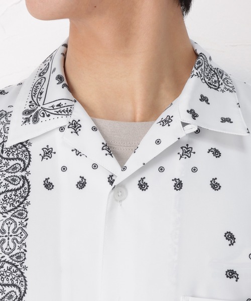 セール】バンダナ柄オープンカラーシャツ（シャツ/ブラウス）｜URBAN