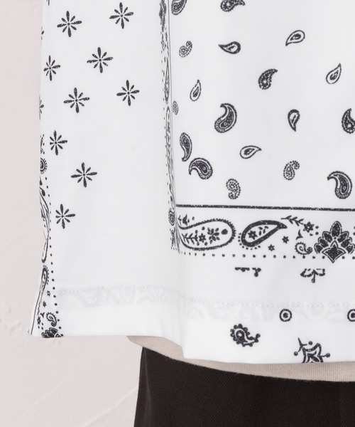 セール】バンダナ柄オープンカラーシャツ（シャツ/ブラウス）｜URBAN