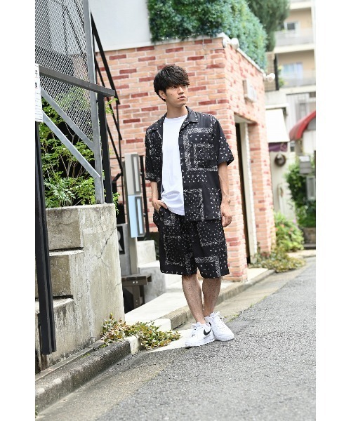 セール】バンダナ柄オープンカラーシャツ（シャツ/ブラウス）｜URBAN