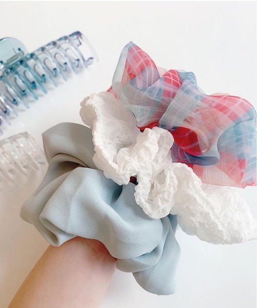 WESTSEA(ウエストシー)の「シュシュ オーガンジー 韓国デザイン(シュシュ・レディース・その他・FREE)」の1枚目の写真