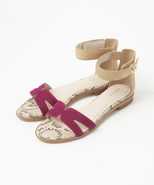 Au BANNISTER(オゥバニスター)の「【ロングヒットアイテム】アンクルストラップサンダル(サンダル・レディース・ブラック/ライトブルー/ネイビー/ピンクゴールド/ピンク/イエロー・35/38/39/40/34/36/37)」の15枚目の写真