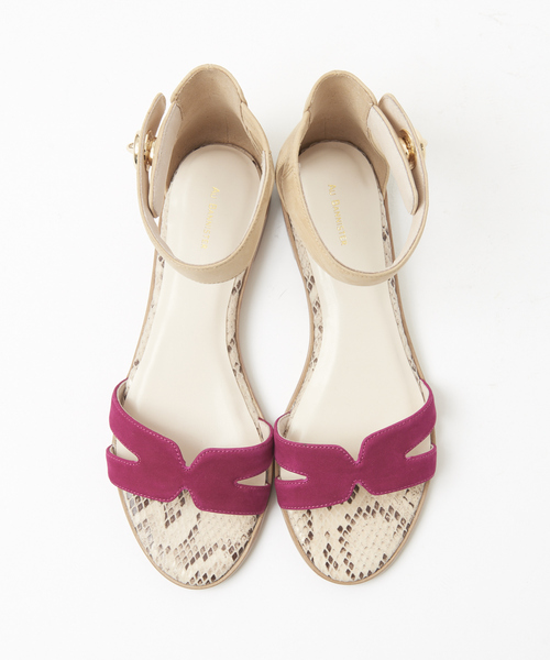 Au BANNISTER(オゥバニスター)の「【ロングヒットアイテム】アンクルストラップサンダル(サンダル・レディース・ブラック/ライトブルー/ネイビー/ピンクゴールド/ピンク/イエロー・35/38/39/40/34/36/37)」の21枚目の写真