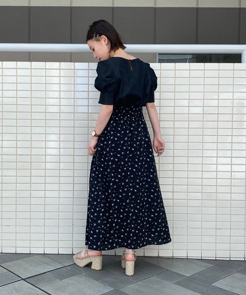 FREE'S MART（フリーズマート）の「【Sシリーズ対応】レトロフラワーマキシスカート（スカート・レディース・ブラック系その他/ホワイト系その他/グリーン系その他3・SMALL/MEDIUM）」の18枚目の写真