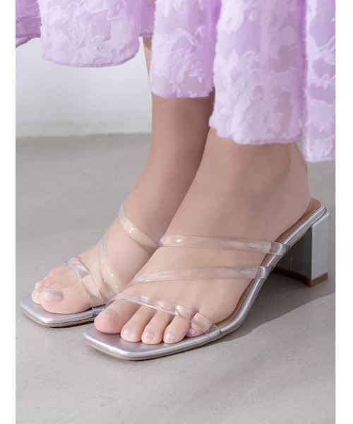 fifth（フィフス）の「【スタイリストプロデュース】クリアストラップヒールサンダル（サンダル・レディース・シルバー/ベージュ/ブラック・23.0cm/22.5cm/23.5cm/25.0cm/24.5cm/24.0cm）」の15枚目の写真