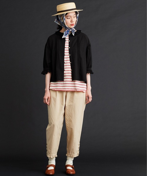 Malle（マル）の「malle 製品染め レースブラウス（シャツ/ブラウス 