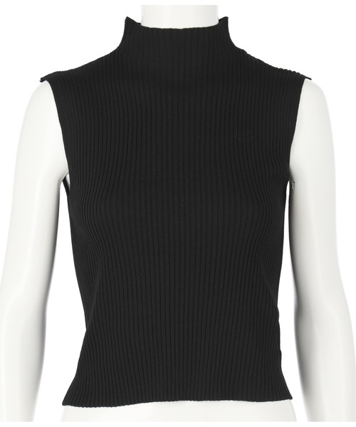 ANAP(アナップ)の「リブプチハイノースリトップス(Tシャツ/カットソー・レディース・ブラック/ブルー/グレイッシュベージュ/オフホワイト・FREE)」の17枚目の写真