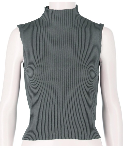 ANAP(アナップ)の「リブプチハイノースリトップス(Tシャツ/カットソー・レディース・ブラック/ブルー/グレイッシュベージュ/オフホワイト・FREE)」の19枚目の写真