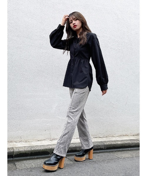 ENVYM（アンビー）の「ジャガードストレートＰＴ（その他パンツ・レディース・ベージュ/グレー・FREE）」の6枚目の写真