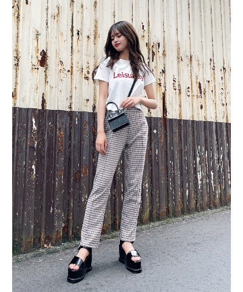 ENVYM（アンビー）の「ジャガードストレートＰＴ（その他パンツ・レディース・ベージュ/グレー・FREE）」の9枚目の写真