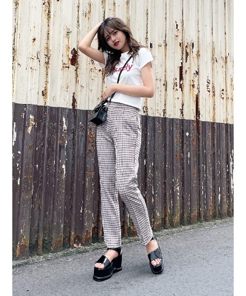 ENVYM（アンビー）の「ジャガードストレートＰＴ（その他パンツ・レディース・ベージュ/グレー・FREE）」の10枚目の写真