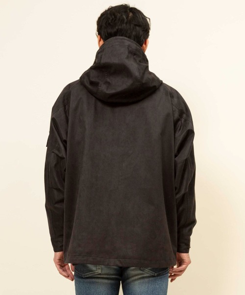 Johnbull(ジョンブル)の「スエードテトラテックスパーカー(マウンテンパーカー・メンズ・ブラック・SMALL/MEDIUM/LARGE)」の10枚目の写真
