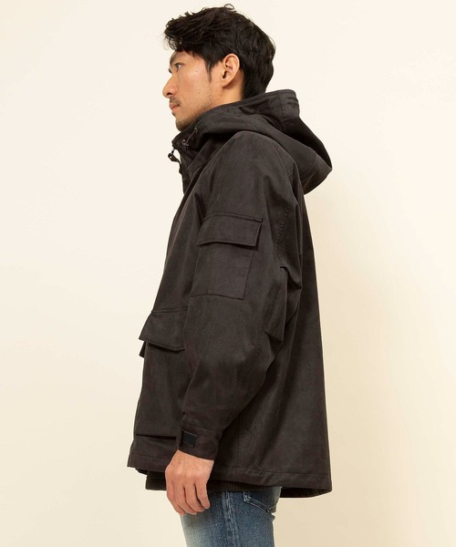 Johnbull(ジョンブル)の「スエードテトラテックスパーカー(マウンテンパーカー・メンズ・ブラック・SMALL/MEDIUM/LARGE)」の9枚目の写真