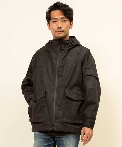 Johnbull(ジョンブル)の「スエードテトラテックスパーカー(マウンテンパーカー・メンズ・ブラック・SMALL/MEDIUM/LARGE)」の18枚目の写真