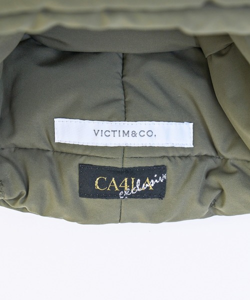 CA4LA(カシラ)の「VICTIM ヴィクティム / xCA4LA BOMBER CAP カシラボンバーキャップ / VTM-21-A-132(キャップ・メンズ・ブラック/ホワイト/オリーブ・FREE)」の8枚目の写真
