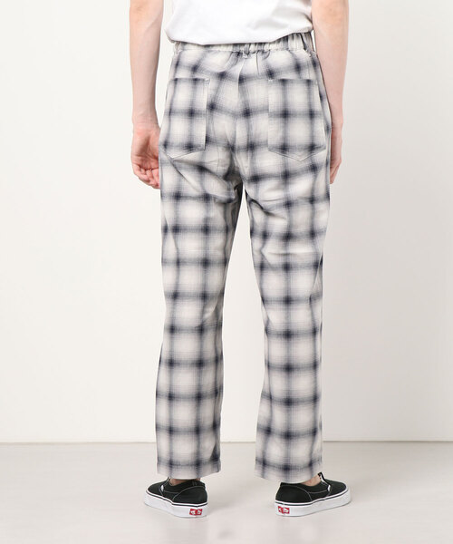 WEGO（ウィゴー）の「WEGO/オンブレチェック ルーズイージーパンツ（スラックス・メンズ・ネイビー/サックスブルー・MEDIUM/LARGE）」の12枚目の写真