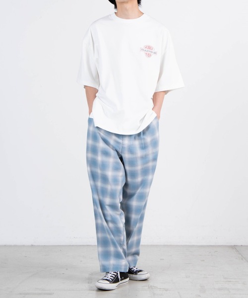 WEGO（ウィゴー）の「WEGO/オンブレチェック ルーズイージーパンツ（スラックス・メンズ・ネイビー/サックスブルー・MEDIUM/LARGE）」の20枚目の写真