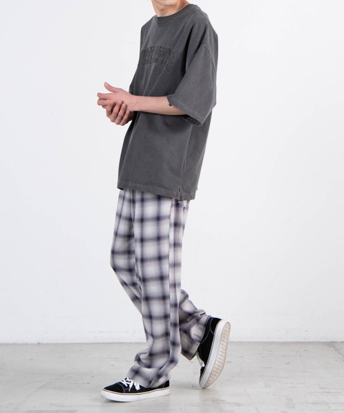 WEGO（ウィゴー）の「WEGO/オンブレチェック ルーズイージーパンツ（スラックス・メンズ・ネイビー/サックスブルー・MEDIUM/LARGE）」の22枚目の写真