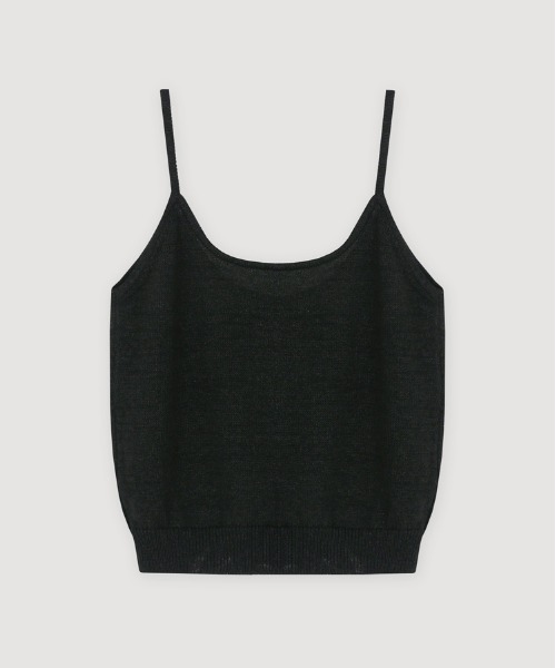 Moia（モイア）の「【Moia】ROUND SLEEVELESS / モイア ラウンド スリーブレス タンクトップ（キャミソール・レディース・ナチュラル/カーキ/ブラック・FREE）」の4枚目の写真