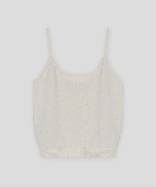 Moia（モイア）の「【Moia】ROUND SLEEVELESS / モイア ラウンド スリーブレス タンクトップ（キャミソール・レディース・ナチュラル/カーキ/ブラック・FREE）」の11枚目の写真