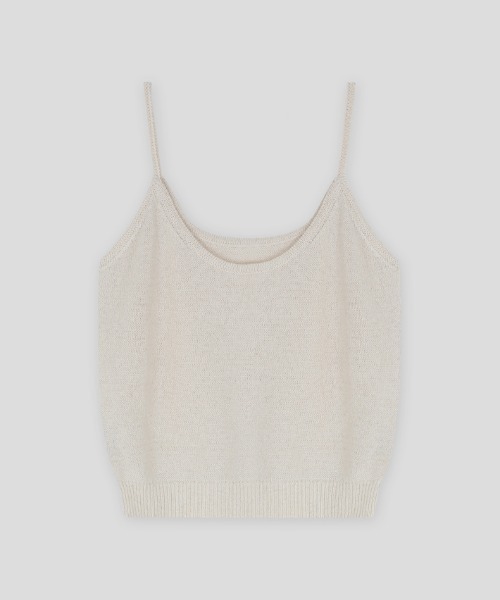 Moia（モイア）の「【Moia】ROUND SLEEVELESS / モイア ラウンド スリーブレス タンクトップ（キャミソール・レディース・ナチュラル/カーキ/ブラック・FREE）」の12枚目の写真
