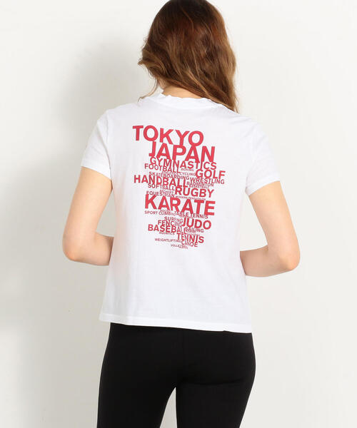 JAMES PERSE(ジェームスパース)の「ベーシックバックプリント クルーネックTシャツ WLJ3114TM(Tシャツ/カットソー・レディース・ホワイト/レッド/ブルー系その他4・1/2/0/3)」の7枚目の写真