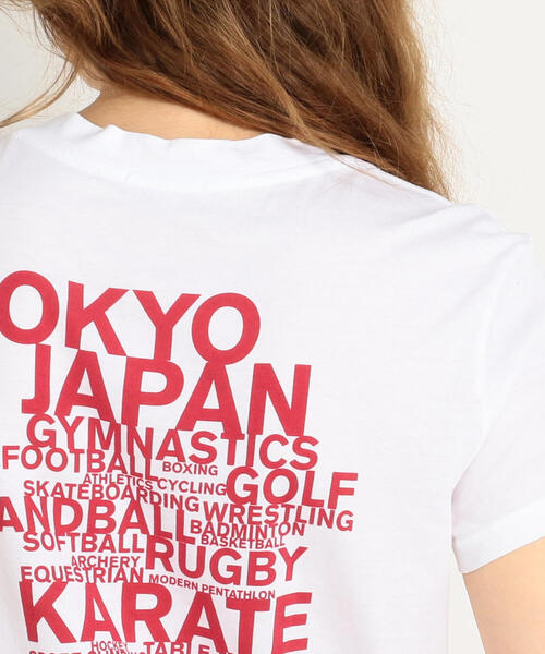 JAMES PERSE(ジェームスパース)の「ベーシックバックプリント クルーネックTシャツ WLJ3114TM(Tシャツ/カットソー・レディース・ホワイト/レッド/ブルー系その他4・1/2/0/3)」の10枚目の写真