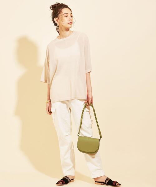 BEAUTY&YOUTH UNITED ARROWS(ビューティーアンドユースユナイテッドアローズ)の「フラップツイストショルダーバッグ -2WAY- ∴(ショルダーバッグ・レディース・ブラック/ライム・FREE)」の18枚目の写真