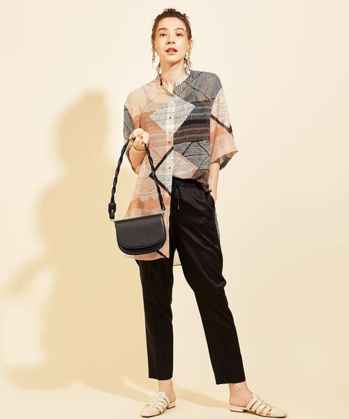 BEAUTY&YOUTH UNITED ARROWS(ビューティーアンドユースユナイテッドアローズ)の「フラップツイストショルダーバッグ -2WAY- ∴(ショルダーバッグ・レディース・ブラック/ライム・FREE)」の8枚目の写真