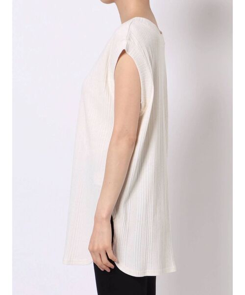 MURUA（ムルーア）の「麻混ナチュラルタンク（Tシャツ/カットソー・レディース・オレンジ/ブラック/アイボリー・FREE）」の15枚目の写真