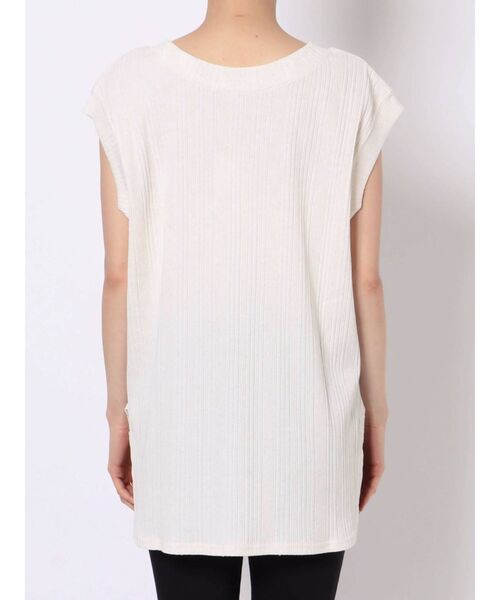 MURUA（ムルーア）の「麻混ナチュラルタンク（Tシャツ/カットソー・レディース・オレンジ/ブラック/アイボリー・FREE）」の16枚目の写真