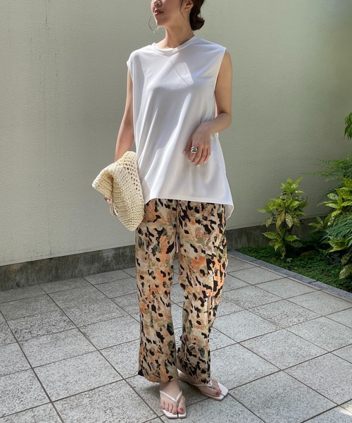 CAPRICIEUX LE'MAGE(カプリシューレマージュ)の「モザイク柄イージーパンツ(その他パンツ・レディース・オレンジ/ブルー・FREE)」の16枚目の写真