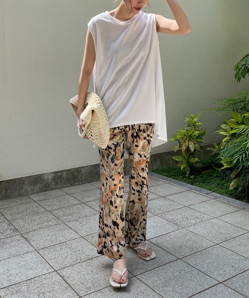 CAPRICIEUX LE'MAGE(カプリシューレマージュ)の「モザイク柄イージーパンツ(その他パンツ・レディース・オレンジ/ブルー・FREE)」の17枚目の写真