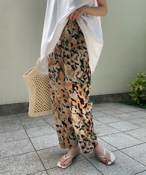 CAPRICIEUX LE'MAGE(カプリシューレマージュ)の「モザイク柄イージーパンツ(その他パンツ・レディース・オレンジ/ブルー・FREE)」の12枚目の写真