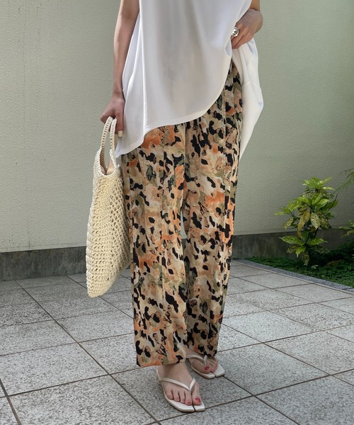 CAPRICIEUX LE'MAGE(カプリシューレマージュ)の「モザイク柄イージーパンツ(その他パンツ・レディース・オレンジ/ブルー・FREE)」の14枚目の写真