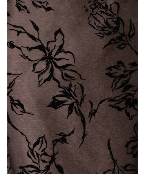 MERCURYDUO（マーキュリーデュオ）の「フロッキープリントフレアスカート（スカート・レディース・ブラウン/アイボリー・SMALL/MEDIUM）」の22枚目の写真