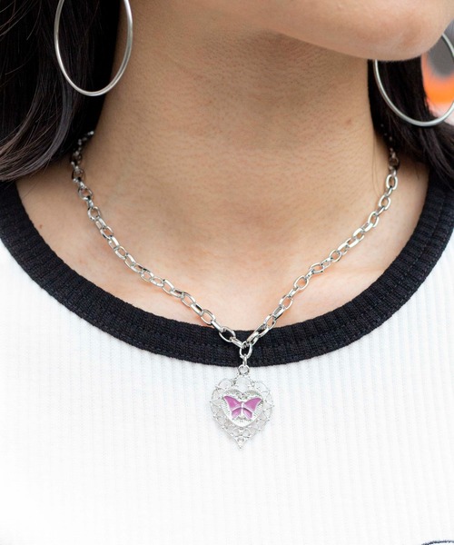 WEGO(ウィゴー)の「WEGO/バタフライチェーンネックレス(ネックレス・レディース・その他3/その他4/その他5/その他1/その他2・FREE)」の2枚目の写真