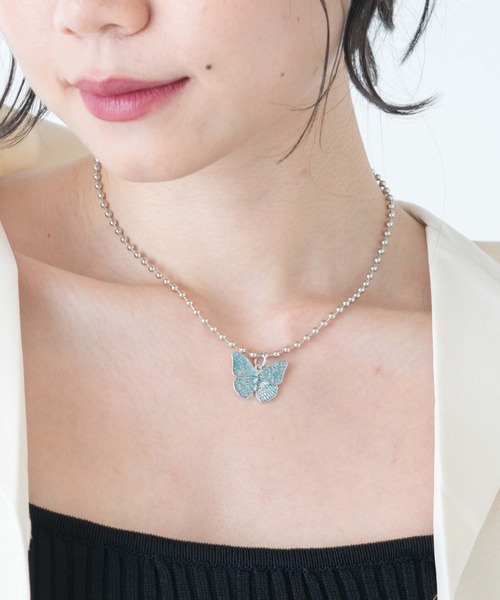 WEGO(ウィゴー)の「WEGO/バタフライチェーンネックレス(ネックレス・レディース・その他3/その他4/その他5/その他1/その他2・FREE)」の4枚目の写真